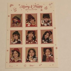 Brand New Kpop Twice Merry and Happy Stamp Stickers